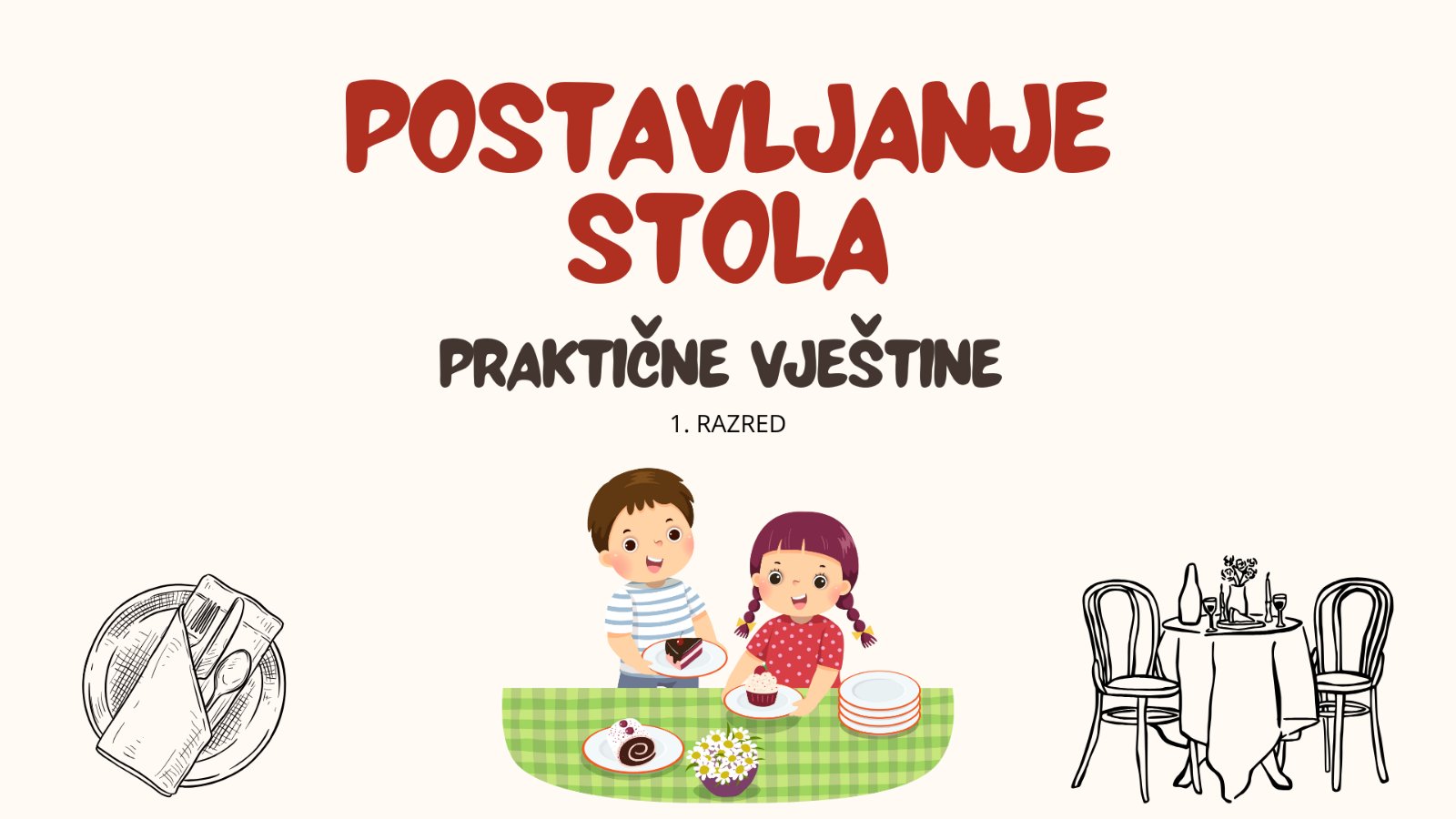 Postavljanje stola