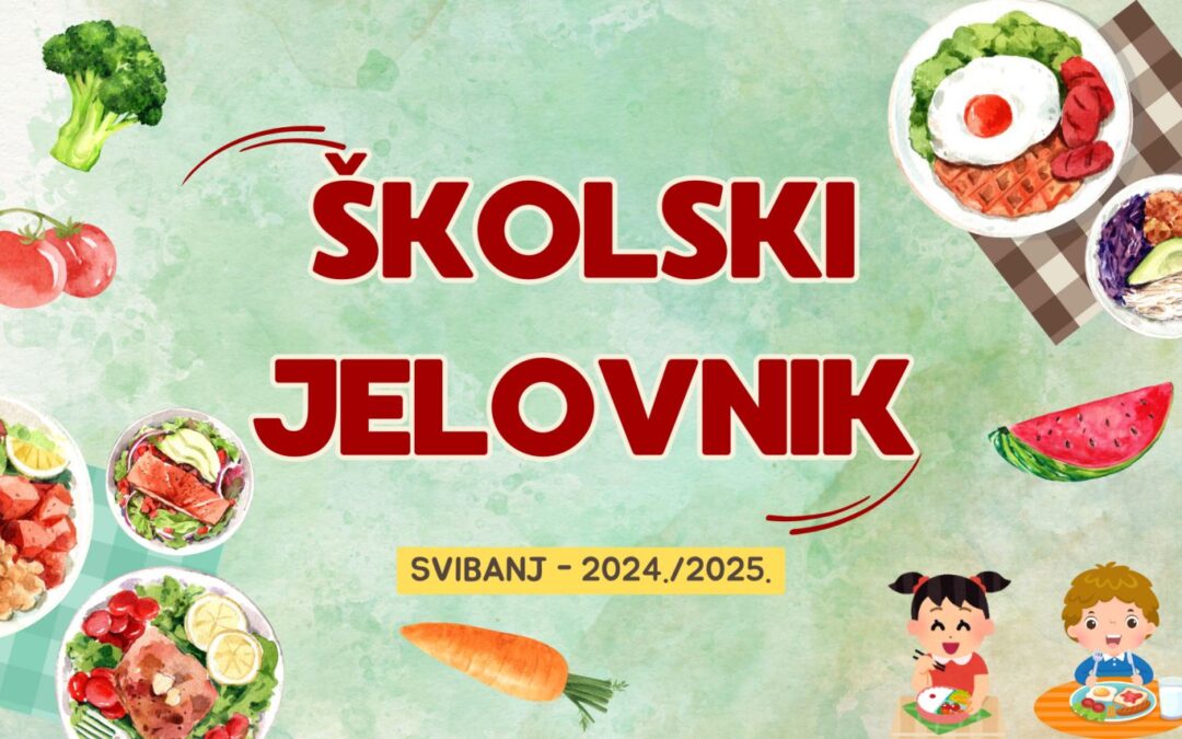 Školski jelovnik za svibanj
