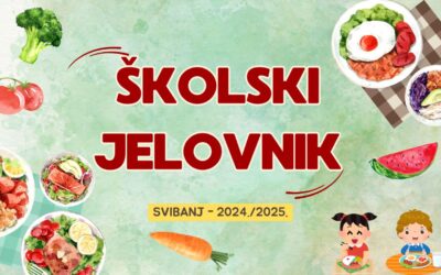 Školski jelovnik za svibanj