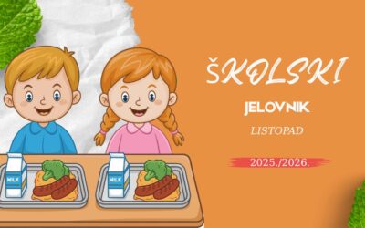 Školski jelovnik za listopad