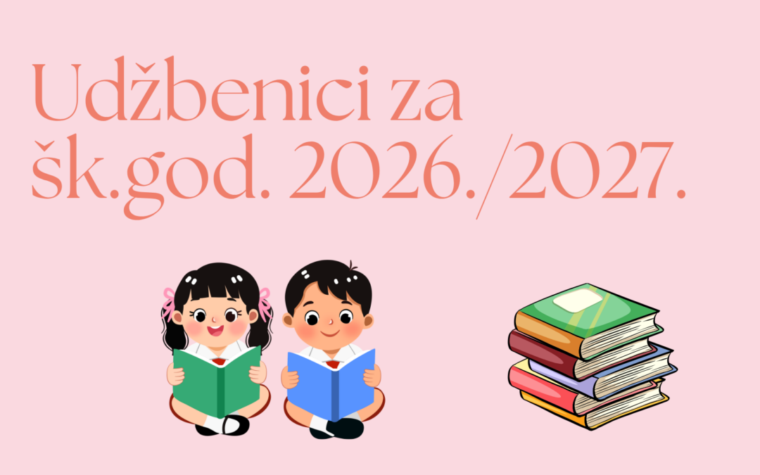 Udžbenici za šk. god. 2026./2027.