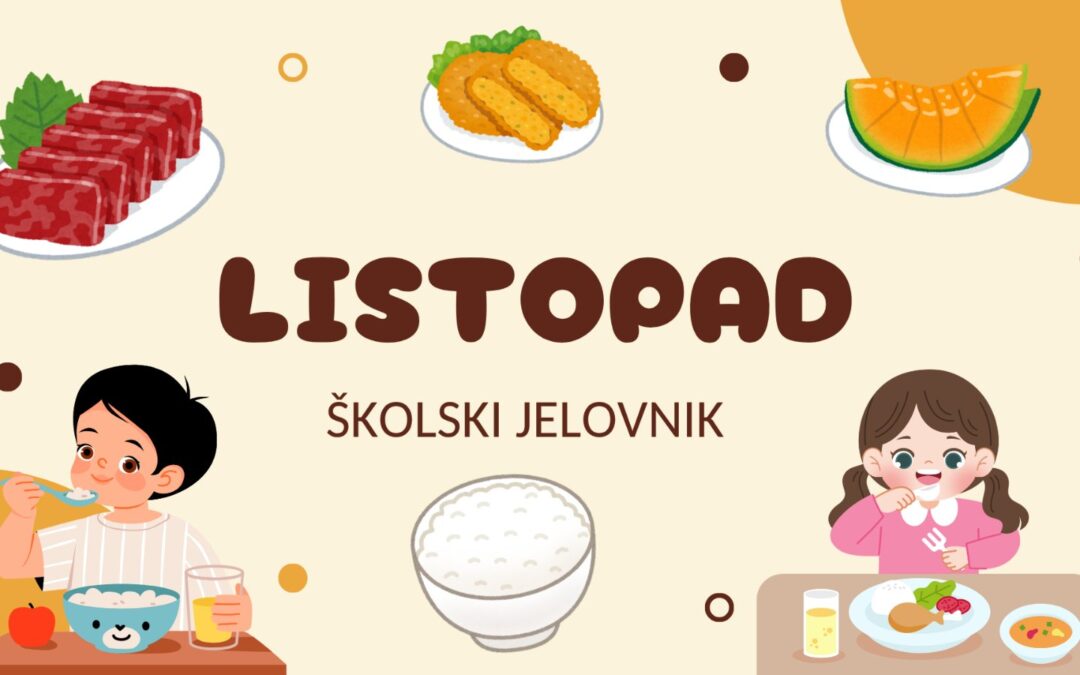Školski jelovnik za listopad